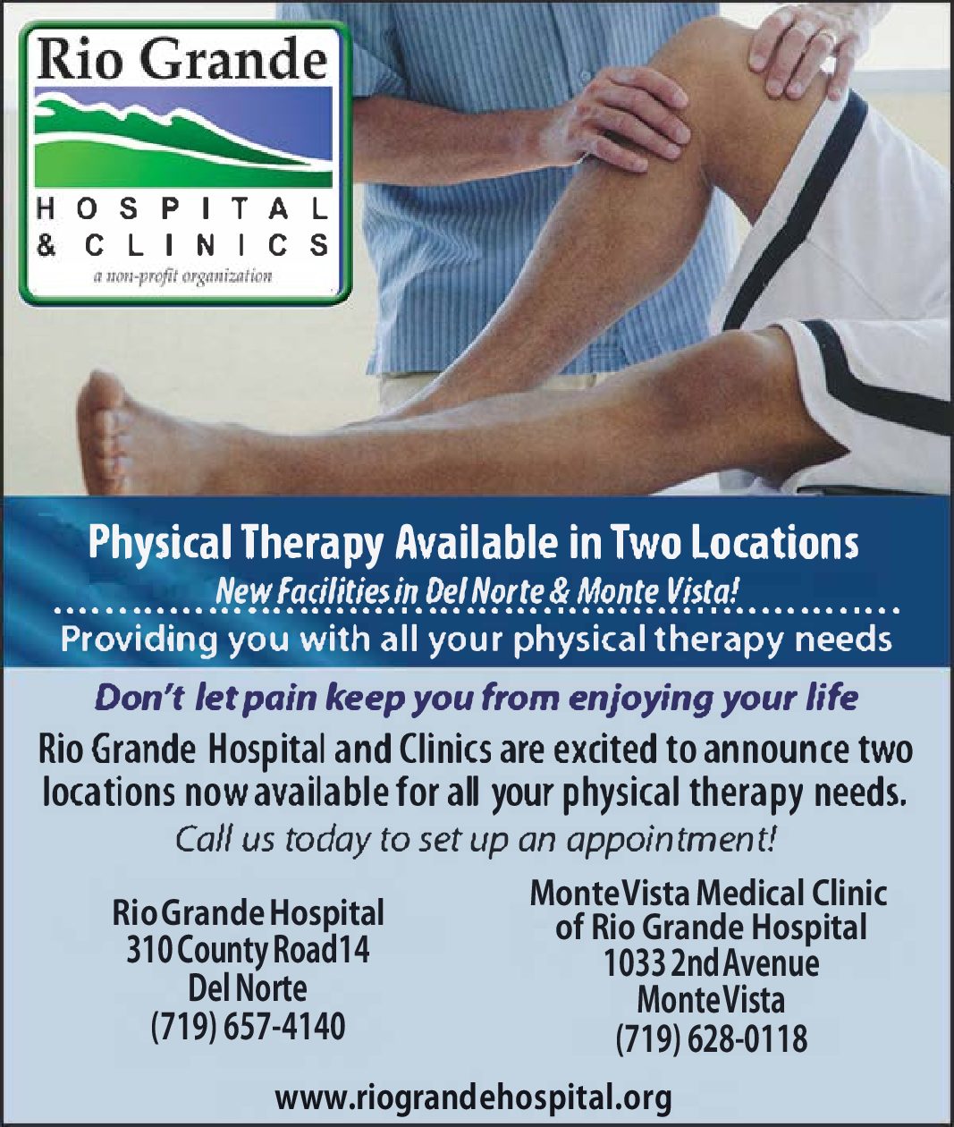 Physical Therapy Now Available in 2 Locations!